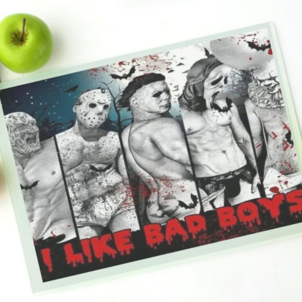 Halloween tempered glass cutting board